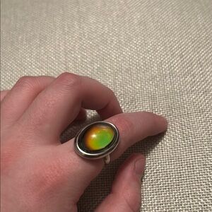Silver Oval Mood Ring